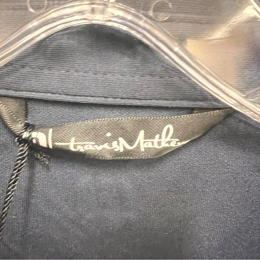 NWT Travis Mathew Coto Performance Polo in blue with branded embroidery size 3XL - Picture 7 of 13